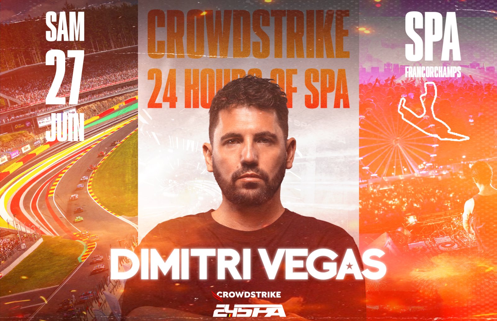Belgian superstar Dimitri Vegas to headline 2026 CrowdStrike 24 Hours of Spa concert