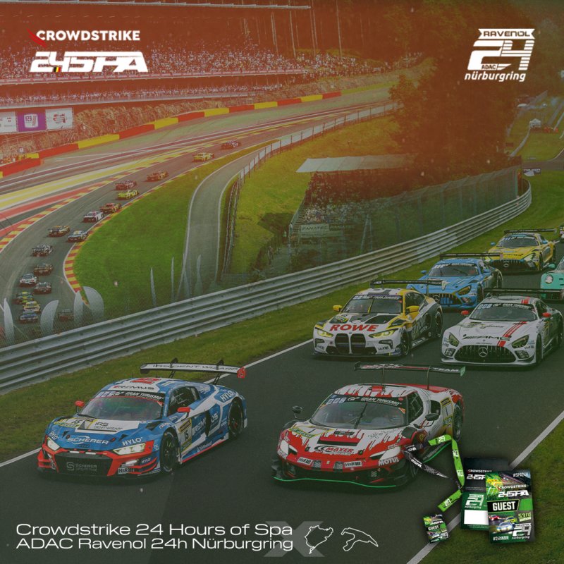 Double Tickets - N&uuml;rburgring ADAC RAVENOL + CrowdStrike 24 Hours of Spa