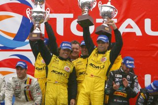 DELETRAZ HEZEMANS FASSLER GOLLIN Corvette C6R team Carsport Holland PODIUM