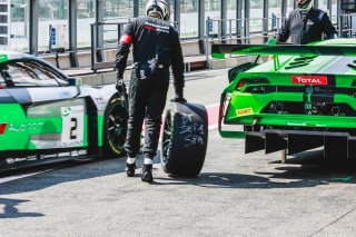 #18 Antonelli Motorsport ITA Lamborghini Huracan GT3 Pro-Am Cup Juan Perez USA Gianluca Giraudi ITA Loris Spinelli ITA Altoè Giacomo ITA, Pitlane Ambiance
