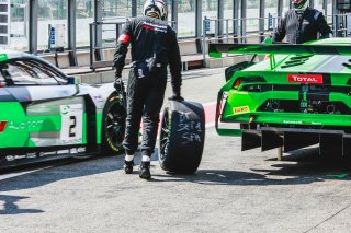 #18 Antonelli Motorsport ITA Lamborghini Huracan GT3 Pro-Am Cup Juan Perez USA Gianluca Giraudi ITA Loris Spinelli ITA Altoè Giacomo ITA, Pitlane Ambiance
 | SRO / Patrick Hecq Photography