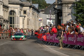 #30 Castrol Honda Racing ITA Acura Honda NSX GT3 Pro-Am Cup Riccardo Patrese ITA Loic Depailler FRA Esteban Guerrieri ARG Bertrand Baguette BEL, Spa City Parade
 | SRO /  Kevin Pecks