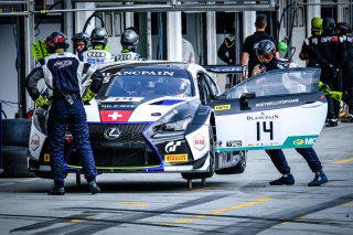 #14 Emil Frey Lexus Racing CHE Lexus RC F GT3 - Christian Klien AUT Albert Costa ESP, Free Practice 2, Pitlane Ambiance
