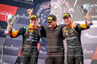 #63 GRT Grasser Racing Team AUT Lamborghini Huracan GT3 - Christian Engelhart DEU Mirko Bortolotti ITA, Podium, Race 1
