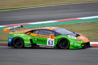 #63 GRT Grasser Racing Team AUT Lamborghini Huracan GT3 - Mirko Bortolotti ITA Christian Engelhart DEU, Free Practice 1
