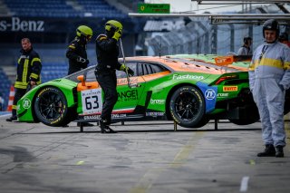 #63 GRT Grasser Racing Team AUT Lamborghini Huracan GT3 - Mirko Bortolotti ITA Christian Engelhart DEU, Free Practice 2

