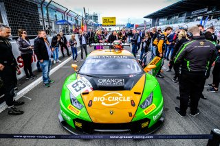 #63 GRT Grasser Racing Team AUT Lamborghini Huracan GT3 - Mirko Bortolotti ITA Christian Engelhart DEU, Gridwalk, Race 1

