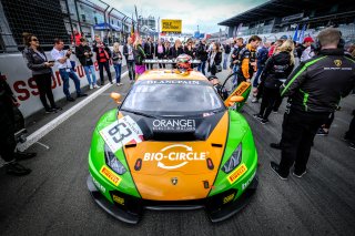 #63 GRT Grasser Racing Team AUT Lamborghini Huracan GT3 - Mirko Bortolotti ITA Christian Engelhart DEU, Gridwalk, Race 1
