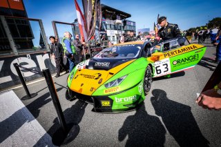 #63 GRT Grasser Racing Team AUT Lamborghini Huracan GT3 - Christian Engelhart DEU Mirko Bortolotti ITA, Race 1
