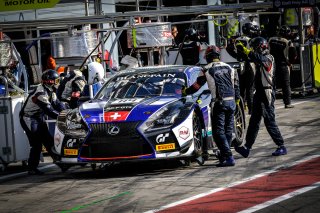 #114 Emil Frey Lexus Racing CHE Lexus RC F GT3 - Stéphane Ortelli MCO Markus Palttala FIN Norbert Siedler AUT, Pre-Qualifying Session
