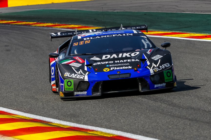 #27 Daiko Lazarus Racing ITA Lamborghini Huracan GT3 2019 Fernando Navarrete ESP Sylvain Debs FRA Immanuel Vinke DEU Graham Davidson GBR Am Cup, Free Practice 1
