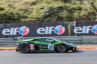 #19 GRT Grasser Racing Team AUT Lamborghini Huracan GT3 2019 Rolf Ineichen CHE Michele Beretta ITA Nick Foster Silver Cup, Free Practice 1
