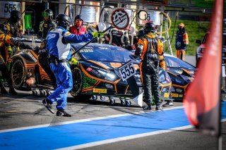 #555 Orange 1 FFF Racing Team CHN Lamborghini Huracan GT3 Evo Silver Cup Baptiste Moulin BEL Taylor Proto GBR Florian Latorre FRA, Pitlane, Pre-Qualifying
