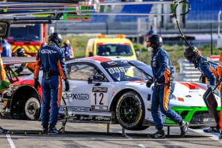 #12 GPX Racing UAE Porsche 911 GT3-R (991.II) - Matt Campbell AUS Patrick Pilet FRA Mathieu Jaminet FRA, Pitlane, Pre-Qualifying
