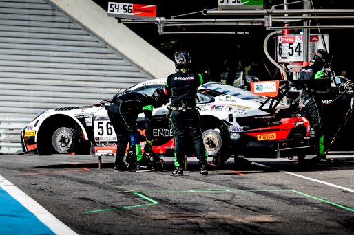 #56 Dinamic Motorsport ITA Porsche 911 GT3-R (991.II) Silver Cup Mikkel O. Pedersen DNK Andrea Rizzoli ITA Adrien de Leener BEL, Pitlane, Pre-Qualifiying
 | SRO / Patrick Hecq Photography