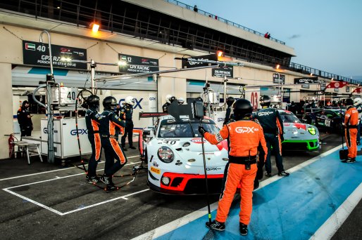 #40 GPX Racing UAE Porsche 911 GT3-R (991.II) - Romain Dumas FRA Lous Deletraz CHE Thomas Preining AUT, Pitlane, Qualifying
 | SRO / Patrick Hecq Photography