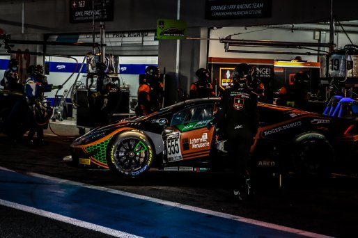 #555 Orange 1 FFF Racing Team CHN Lamborghini Huracan GT3 Evo Silver Cup Baptiste Moulin BEL Taylor Proto GBR Florian Latorre FRA, Pitlane, Qualifying
 | SRO / Patrick Hecq Photography