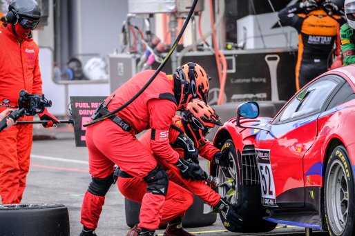 #52 AF Corse ITA Ferrari 488 GT3 Pro-Am Cup Lorenzo Bontempelli ITA Louis Machiels BEL Maurizio Mediani ITA, Pitlane, Race
 | SRO / Dirk Bogaerts Photography