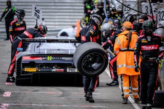 #32 Belgian Audi Club Team WRT BEL Audi R8 LMS GT3 - Dries Vanthoor BEL Christopher Mies DEU Charles Weerts BEL, Pitlane, Race
