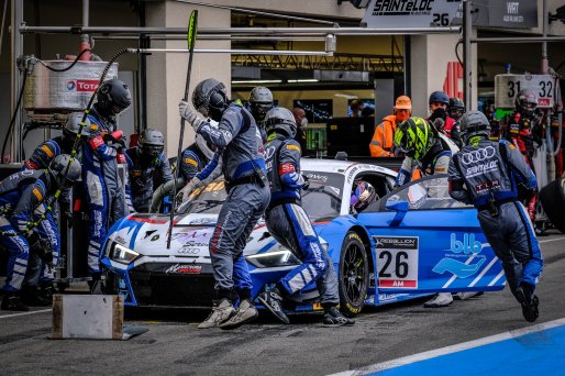 #26 Sainteloc Racing FRA Audi R8 LMS GT3 Am Cup Christophe Hamon FRA Michael Blanchemain FRA Fabien Michal FRA, Pitlane, Race
 | SRO / Dirk Bogaerts Photography