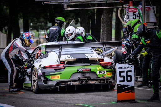#54 Dinamic Motorsport ITA Porsche 911 GT3-R (991.II) - Sven Muller DEU Christian Engelhart DEU Matteo Cairoli ITA, Pitlane, Race
 | SRO / Dirk Bogaerts Photography