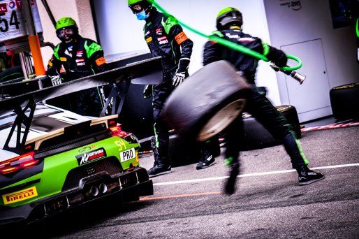 #54 Dinamic Motorsport ITA Porsche 911 GT3-R (991.II) - Sven Muller DEU Christian Engelhart DEU Matteo Cairoli ITA, Pitlane, Race
 | SRO / Dirk Bogaerts Photography