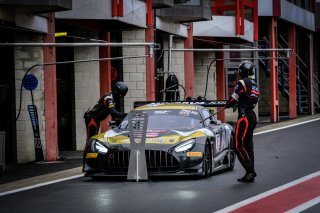 #87 AKKA ASP FRA Mercedes-AMG GT3 Pro-Am Cup, Pitlane, Test Days Total 24H of Spa
