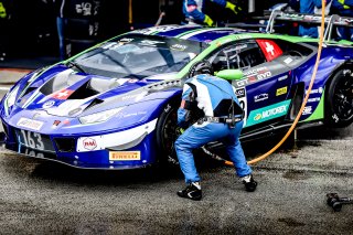 #163 Emil Frey Racing CHE Lamborghini Huracan GT3 Evo - Giacomo Altoè ITA Albert Costa ESP, Pitlane, Qualifying
