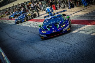 #163 Emil Frey Racing CHE Lamborghini Huracan GT3 Evo - Albert Costa ESP Giacomo Altoè ITA, Free Practice 2, Pitlane
