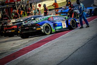 #14 Emil Frey Racing CHE Lamborghini Huracan GT3 Evo - Norbert Siedler AUT Mikäel Grenier CAN, Free Practice 2, Pitlane
