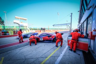 #52 AF Corse ITA Ferrari 488 GT3 Pro-Am Cup Louis Machiels BEL Andrea Bertolini ITA, Pitlane, Pre-Qualifying
