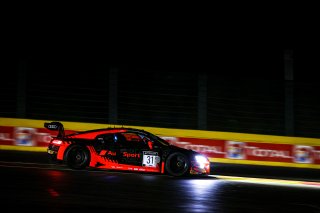 #31 Audi Sport Team WRT BEL- Dries Vanthoor BEL Christopher Mies DEU Kelvin van der Linde ZAF IGTC, Night Practice
