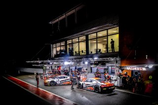 #32 Belgian Audi Club Team WRT BEL- Edoardo Mortara CHE Charles Weerts BEL Frank Stippler DEU, Night Practice, Pitlane

