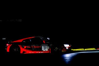 #31 Audi Sport Team WRT BEL- Dries Vanthoor BEL Christopher Mies DEU Kelvin van der Linde ZAF IGTC, Night Practice
