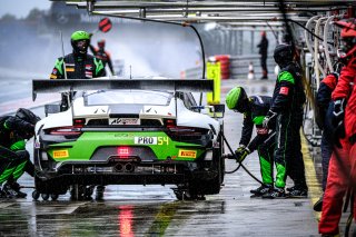 #54 Dinamic Motorsport ITA Porsche 911 GT3-R (991.II) - Matteo Cairoli ITA Christian Engelhart DEU Sven Muller DEU, Official Paid Testing Session, Pitlane
