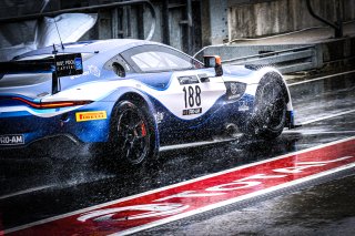 #188 Garage 59 GBR Aston Martin Vantage AMR GT3 Pro-Am Cup Chris Goodwin GBR Alex West SWE Jonathan Adam GBR, Official Paid Testing Session, Pitlane
