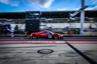 #52 AF Corse ITA Ferrari 488 GT3 Pro-Am Cup Niek Hommerson NDL Louis Machiels BEL Andrea Bertolini ITA, Bronze Test
