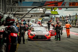 #5 HRT DEU Mercedes-AMG GT3 Silver Cup Hubert Haupt DEU Sergey Afanasiev RUS Joel Camathias CHE, Pit Lane, Race
