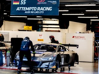 #55 Attempto Racing DEU Audi R8 LMS GT3 - Tommaso Mosca ITA Mattia Drudi ITA, Qualifying 3
