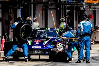#163 Emil Frey Racing CHE Lamborghini Huracan GT3 Evo - Giacomo Altoè ITA Albert Costa ESP, Pit Lane, Race 2
