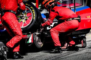 #52 AF Corse ITA Ferrari 488 GT3 Pro-Am Cup Louis Machiels BEL Andrea Bertolini ITA, Pit Lane, Race 2
