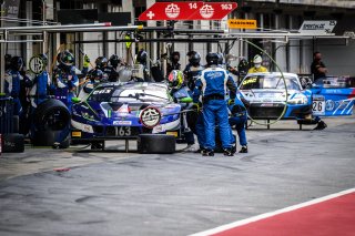 #163 Emil Frey Racing CHE Lamborghini Huracan GT3 Evo - Giacomo Altoè ITA Albert Costa ESP, Pitlane, Race 3
