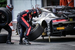 #32 Belgian Audi Club Team WRT BEL Audi R8 LMS GT3 - Charles Weerts BEL Dries Vanthoor BEL, Pitlane, Race 3
