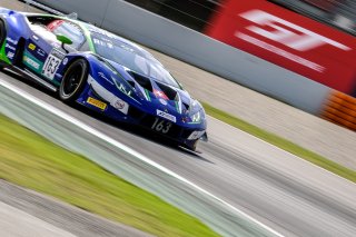 #163 Emil Frey Racing CHE Lamborghini Huracan GT3 Evo - Giacomo Altoè ITA Albert Costa ESP, Free Practice 2

