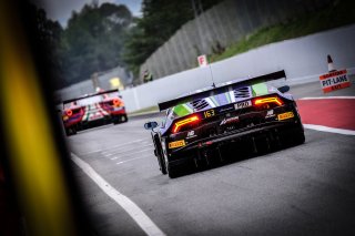 #163 Emil Frey Racing CHE Lamborghini Huracan GT3 Evo - Giacomo Altoè ITA Albert Costa ESP, Pitlane, Pre-Qualifying
