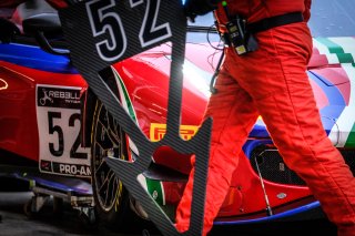 #52 AF Corse ITA Ferrari 488 GT3 Pro-Am Cup Louis Machiels BEL Andrea Bertolini ITA, Pitlane, Pre-Qualifying
