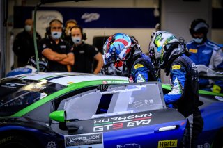 #14 Emil Frey Racing CHE Lamborghini Huracan GT3 Evo Silver Cup Ricardo Feller CHE Mikäel Grenier CAN, Pitlane, Race 1
