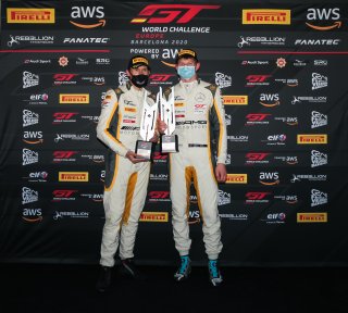 #18 ERC Sport GBR Mercedes-AMG GT3 Pro-Am Cup Lee Mowle GBR Phil Keen GBR, Podium, Race 1

