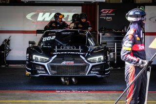 #32 Belgian Audi Club Team WRT BEL Audi R8 LMS GT3 - Charles Weerts BEL Dries Vanthoor BEL, Official Paid Test Session, Pitlane
