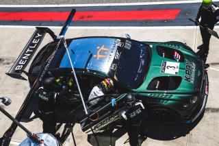 #3 K-Pax Racing USA Bentley Continental GT3 - Rodrigo Baptista BRA Maxime Soulet BEL Jules Gounon FRA, Pit Lane, Pre-qualifying

